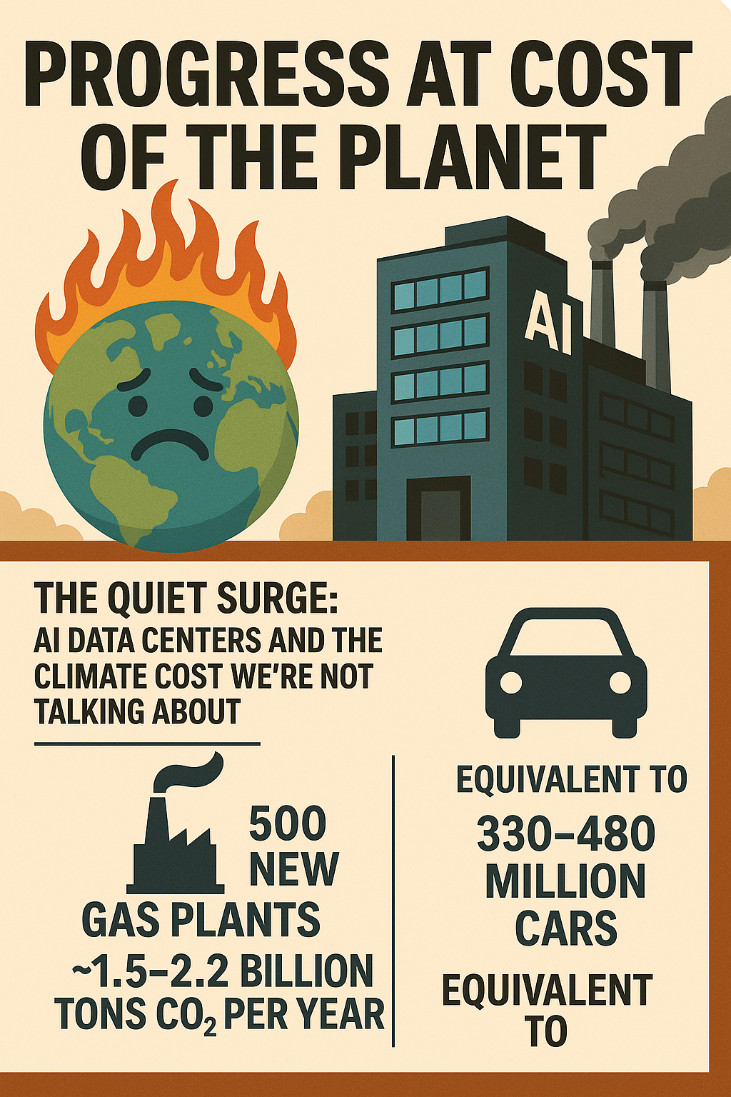 The Quiet Surge: AI Data Centers’ Hidden Climate Toll